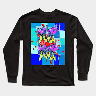 Graffiti Blues Hip Hop by LEG Long Sleeve T-Shirt